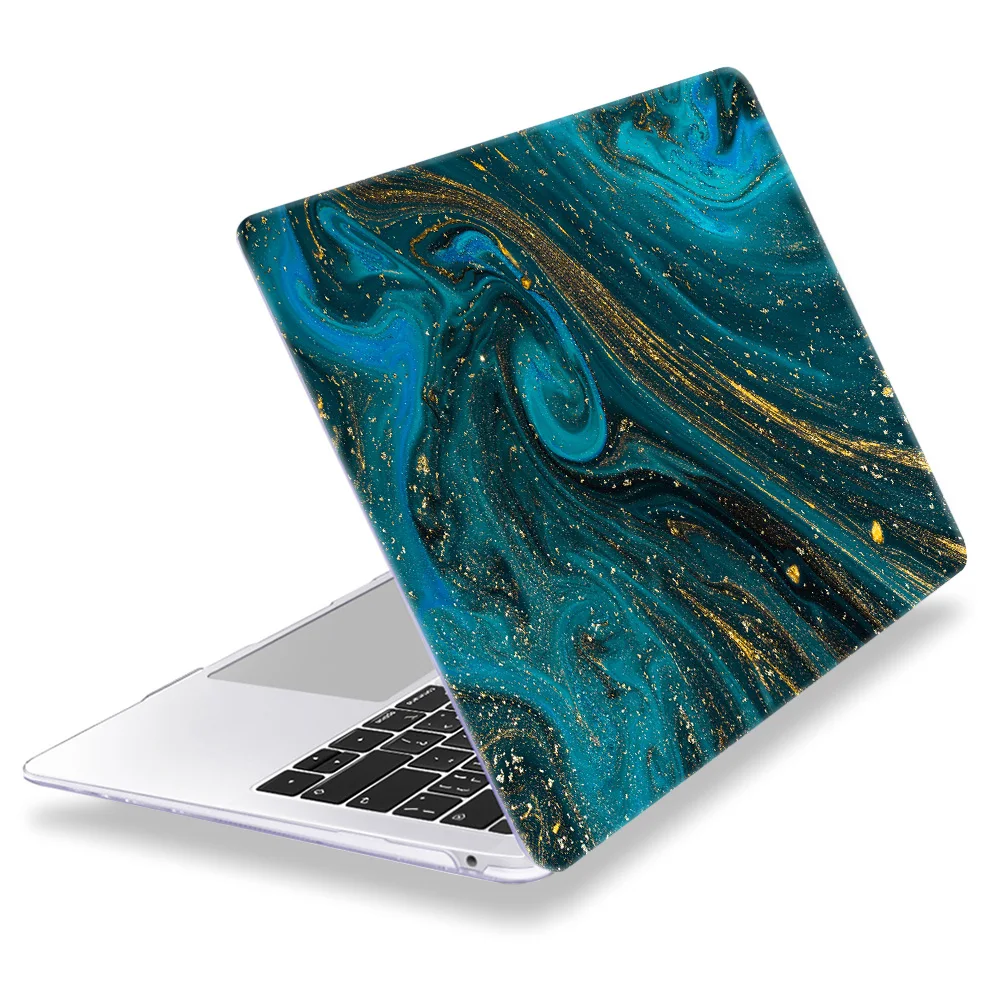 Чехол для ноутбука Apple MacBook Air 11 13 Pro retina 12 13 15 для Mac book Pro 13,3 15,4 Touch bar мраморный пластиковый жесткий чехол