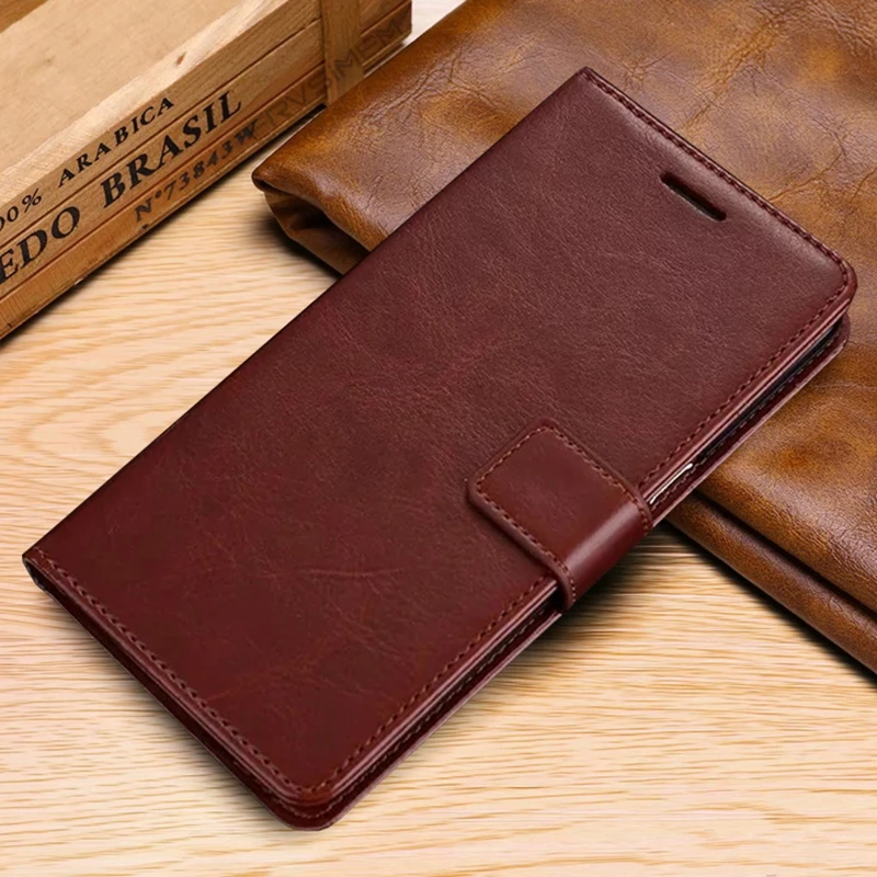 Высокое качество кожаный бумажник чехол для samsung Galaxy J1 J2 Prime J3 J5 J7 Neo Prime 2 A3 A5 A520 Чехол-книжка из искусственной кожи в мягкой обложке - Цвет: Brown