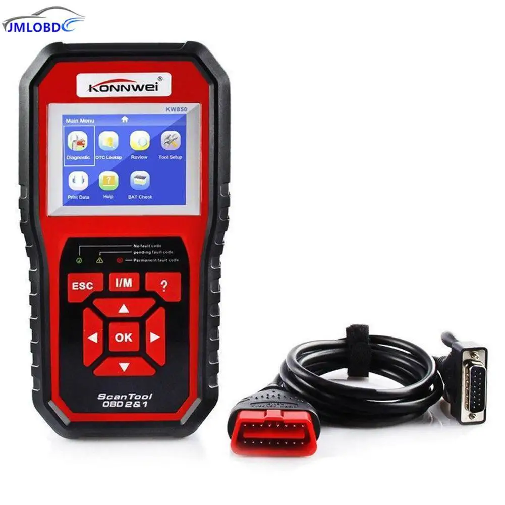 

KONNWEI KW850 OBD2 EOBD Car Diagnostics Auto Scanner Automotive Fault Code Reader Diagnostic tool Car detector Automotive Tool