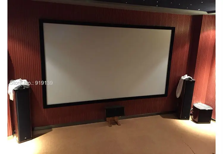 AliExpress топ продаж 3D проекционный экран 110 дюймов 80 мм алюминиевая фиксированная рамка проектор экран s 16:9 костюм для домашнего кинотеатра