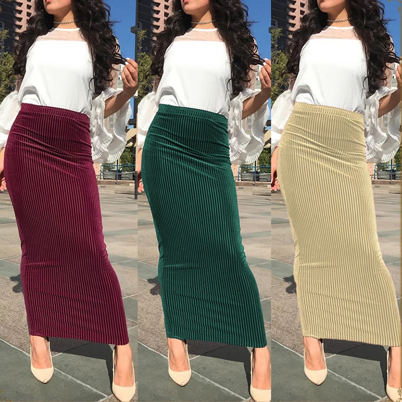 

2019 Summer Abaya Muslim Modest Skirts Islamitische Rokken Musulman Jupe Musulmane Long Skirt Turkey Women Islamic Clothing