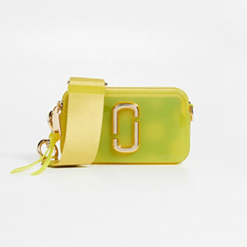 

Famous Brand Clear Transparent Camera Bag Female Summer Holiday Shoulder Strap Small Square Bag Luxury Designer Jelly Round Bag