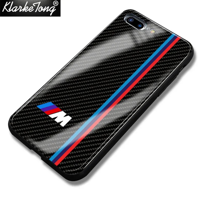 Klarketong Cool Tempered Glass Car BMW Phone Case For iPhone Xs MAX XR X 7 8 6 6S Plus Back Cover Cases Klarketong Cool Tempered Glass Car BMW Phone Case For iPhone Xs MAX XR X 7 8 6 6S Plus Back Cover Cases