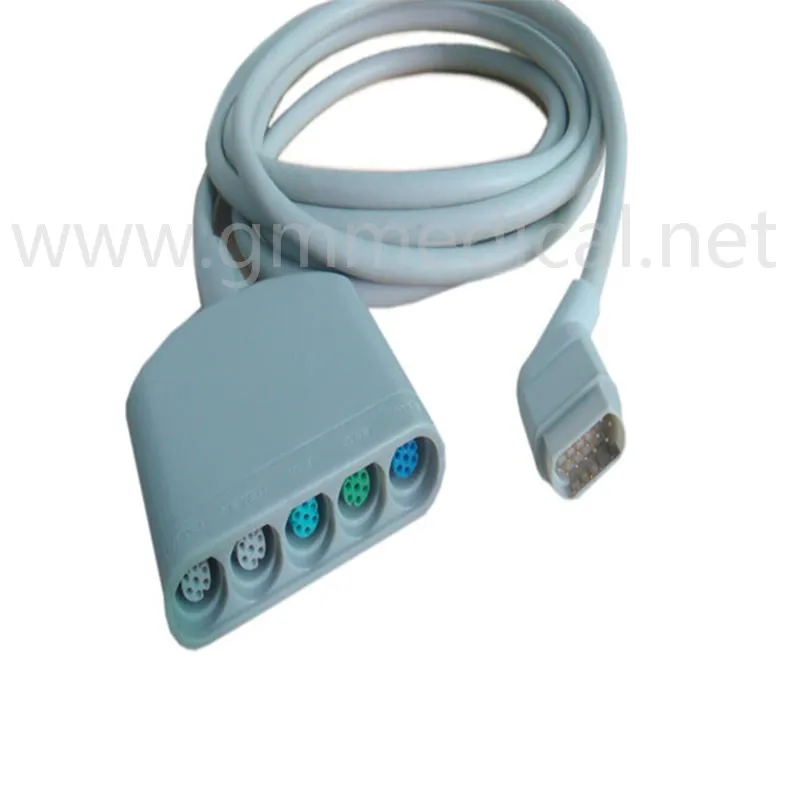 Совместимость с Drager Multi-Parameter кабель дальней связи ECG 16PIN (Temp * 2, ECG, SPO2, FIO2) кабель для монитор для реанимации