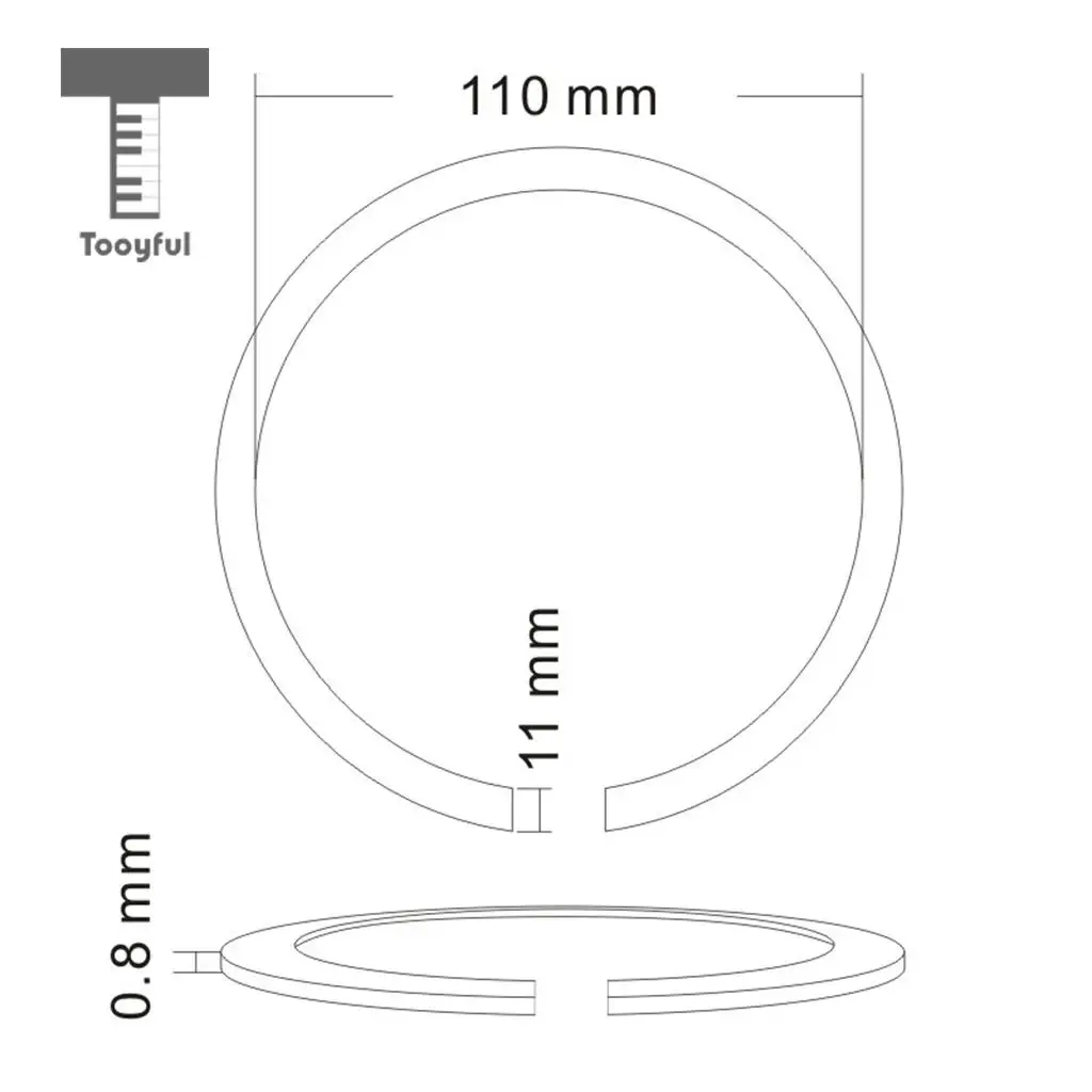 Tooyful Wood Soundhole Rosette Decal Sound Hole Sticker for Acoustic Classical Guitar Parts