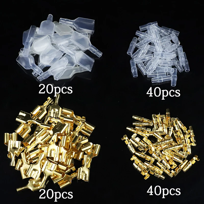 20sets 3.5 bullet terminal car electrical wire connector diameter Male Female Double Bullet Wire Connector Terminals Wire Connectors Terminal Connector Electrical Connectors Plug
