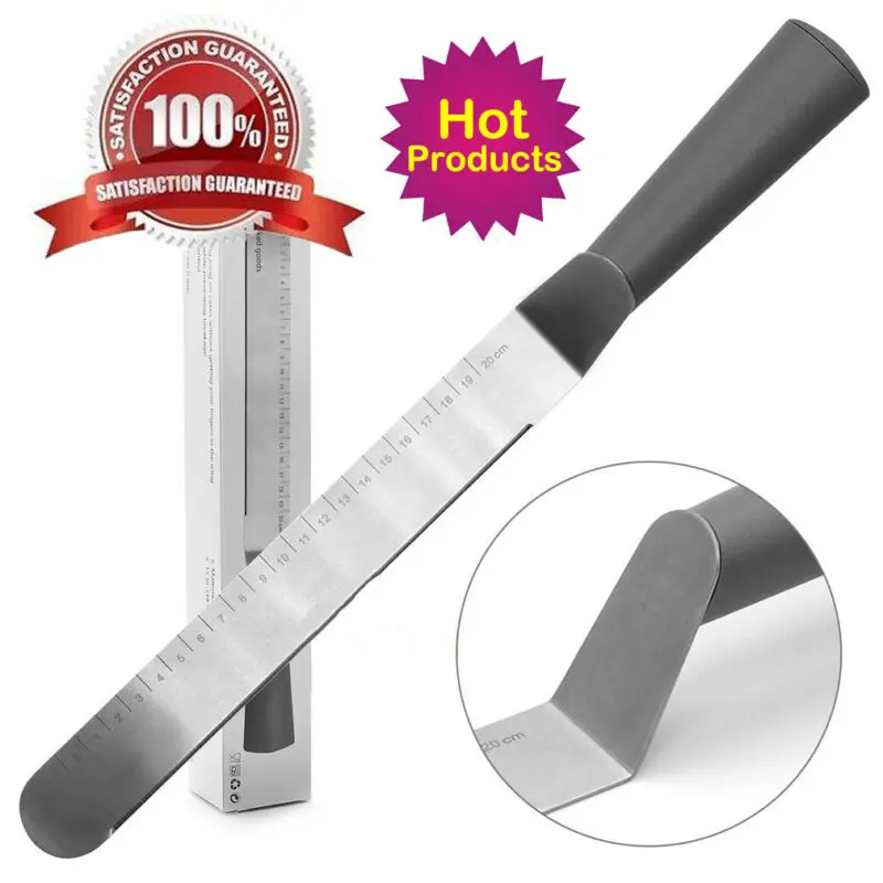 

Stainless Steel Butter Cake Cream Spatula Icing Frosting Spreader Pastry Tool Baking Spatulas
