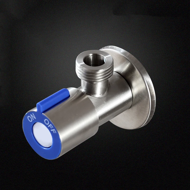 Stainless Steel Angle Valve G1/2 Filling Valves Brushed Finished Water Heater Hot Cold Angle Valve Bathroom Toilet Accessories