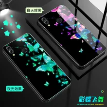 Luminous Glass Case For Xiaomi Mi CC9 CC9E Glass back Cover For Xiaomi Mi 9 9se