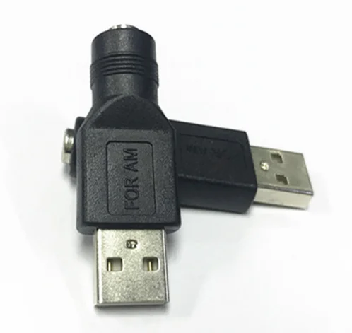 USB штекер для круглого DC5.5* 2,1 мм Женский кабель адаптер конвертер интерфейс питания преобразования