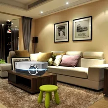New Projector Sv-428 Android Wifi Projector Smartphone Wireless With Screen High Definition UK-Colorful