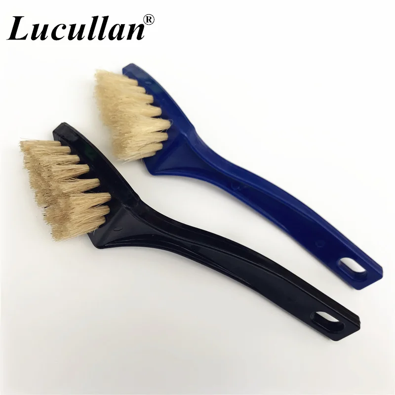 

Lucullan Ergonomics V Shape Handle Detailing Brush Mini Soft Bristle Tools For Groove of Interior Fabric Leather Plastic Parts