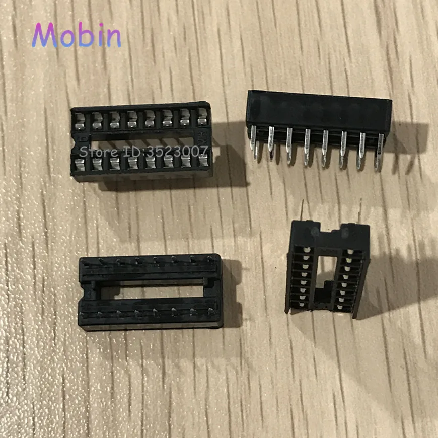 200PCS/LOT IC Sockets 16PIN 16 pin 16P DIP16 CHIP SOCKET Free shipping