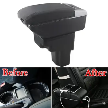 

BBQ@FUKA For 2011-2017 Nissan Juke PU Leather Armrest Storage Box Tray Center Console ESQ