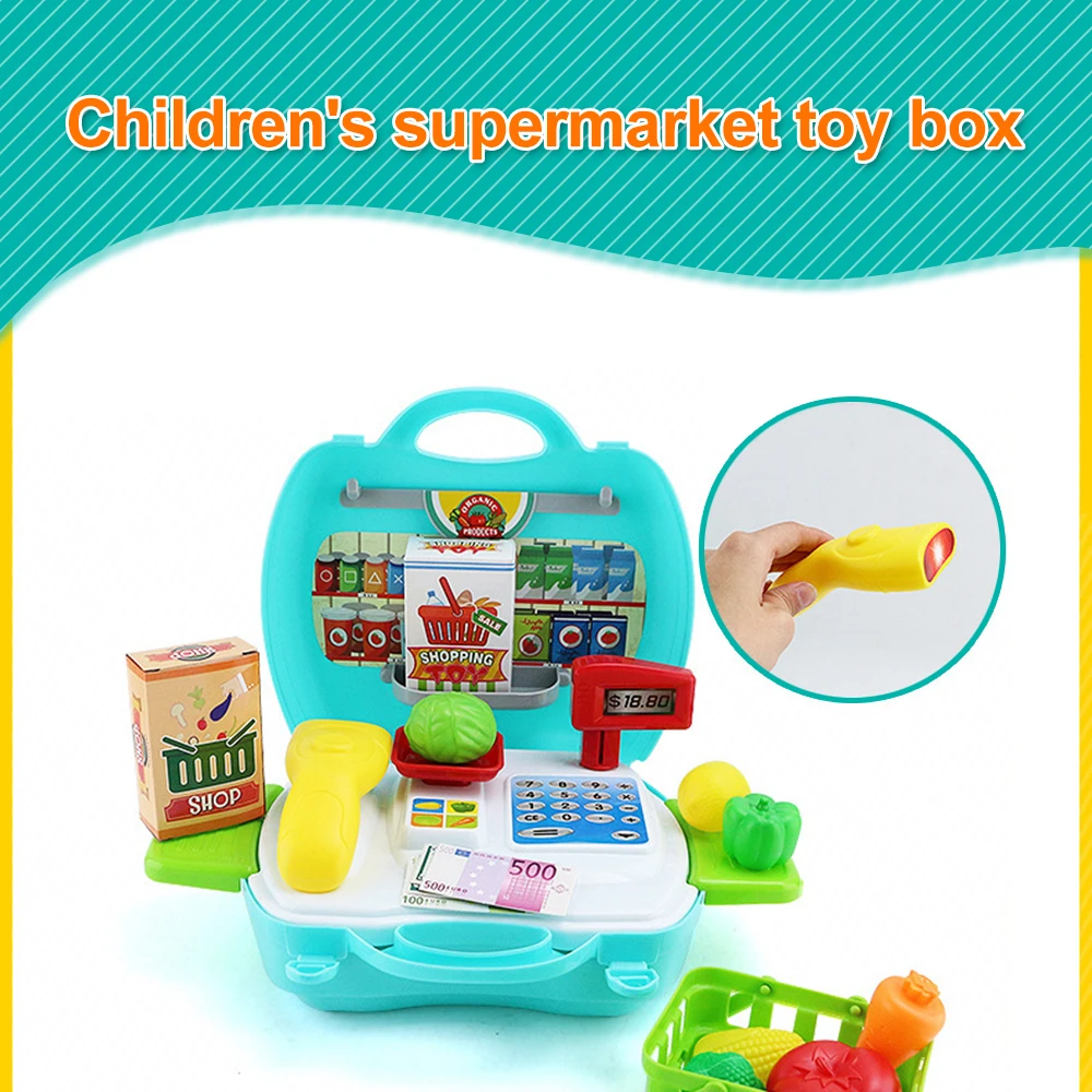Несколько спецификаций, подходящие для семейного супермаркета, инструменты для макияжа, медицинские игрушки для ролевых игр, набор мультивидов, игрушки, Прямая поставка - Цвет: Зеленый