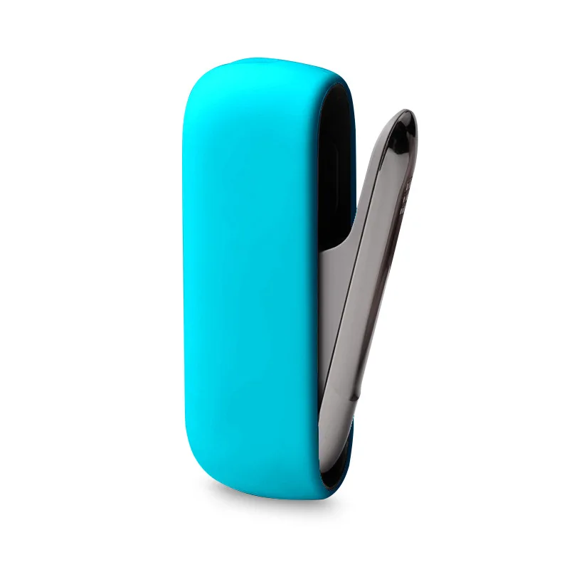 Высококачественный красочный силиконовый чехол для IQOS 3,0 E сигареты защитный чехол - Цвет: Tiffiny blue