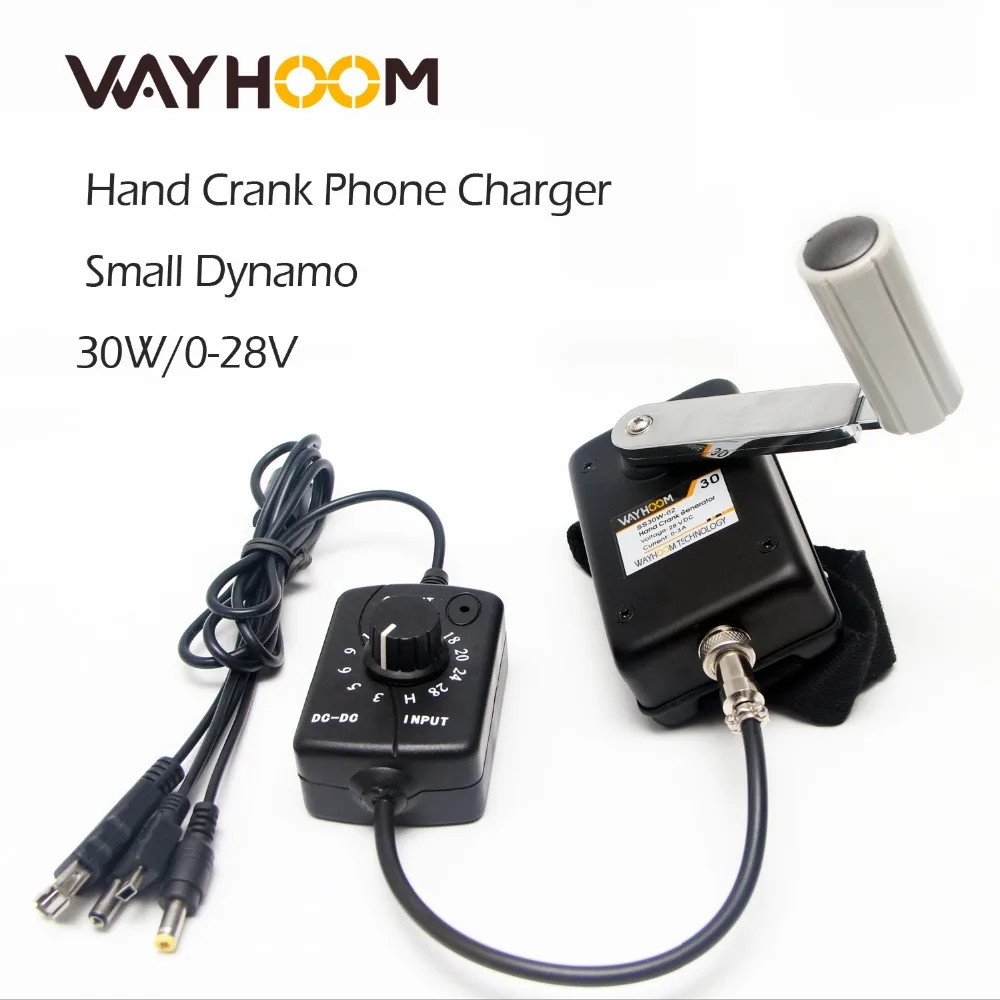 Portable Hand Crank Generator 30w Small Dynamo Outdoor Emergency Phone