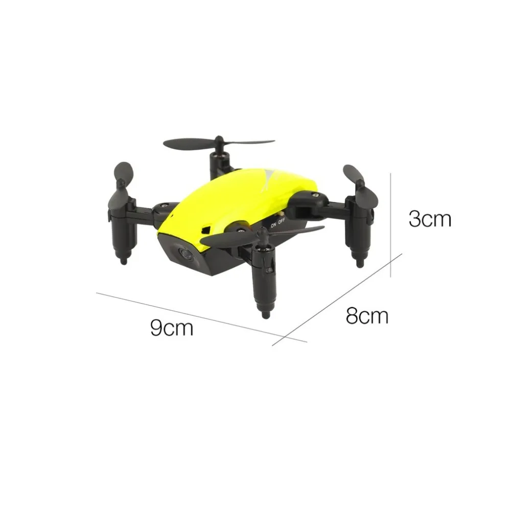 S9W складной RC Мини Дрон Карманный Дрон микро Дрон вертолет с wifi FPV 0.3MP камера 360 градусов