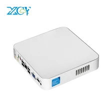 XCY Mini PC Intel Celeron N3160 N2810 Quad-Core Windows 10 Nettop minipc HDMI VGA 6x USB WiFi 1000M Ethernet Office mini desktop
