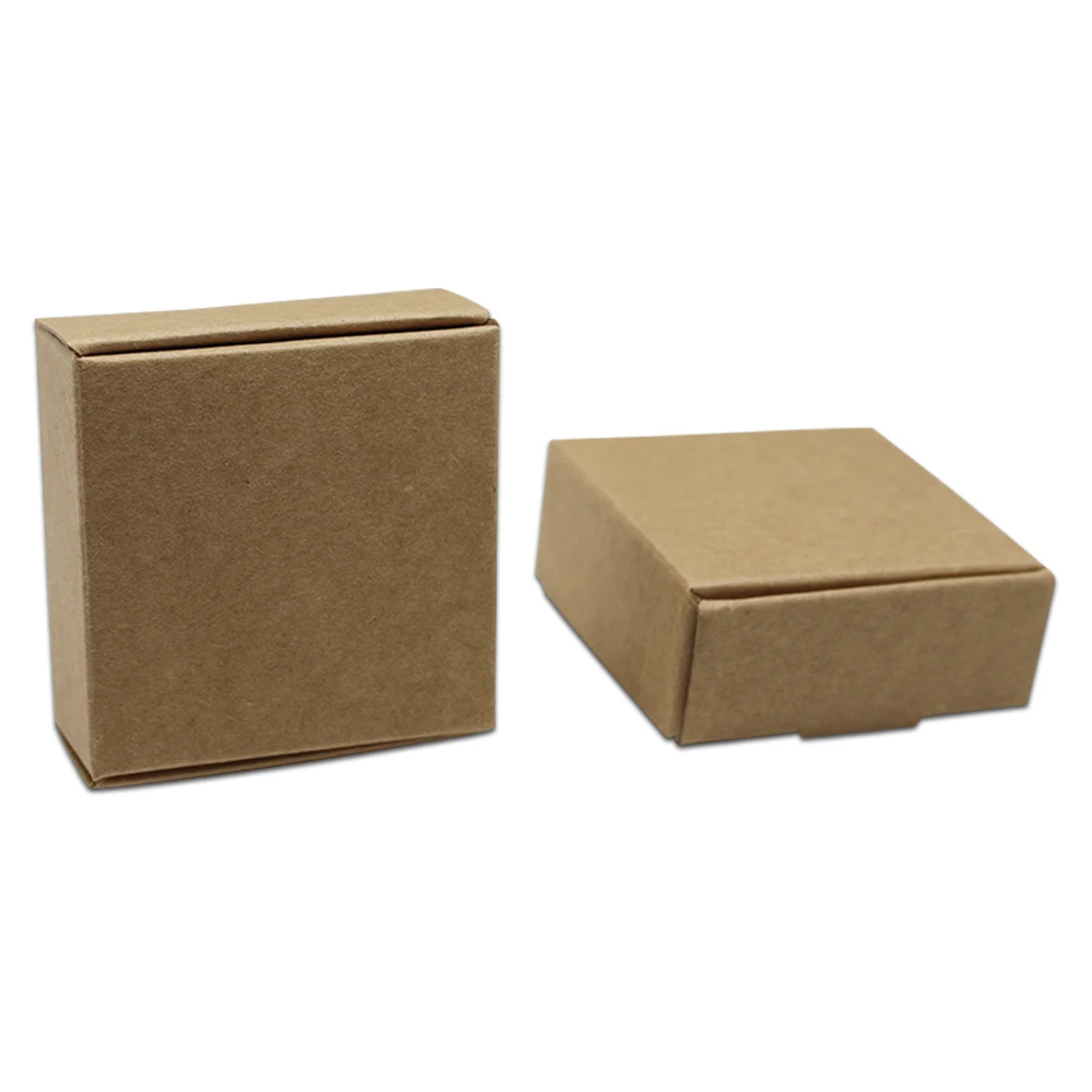 

DHL 500pcs/lot Blank Jewelry Pearl Package Kraft Paper Box Small Gift Packing Handmade Soap Boxes Gift Packaging Paper Boxes