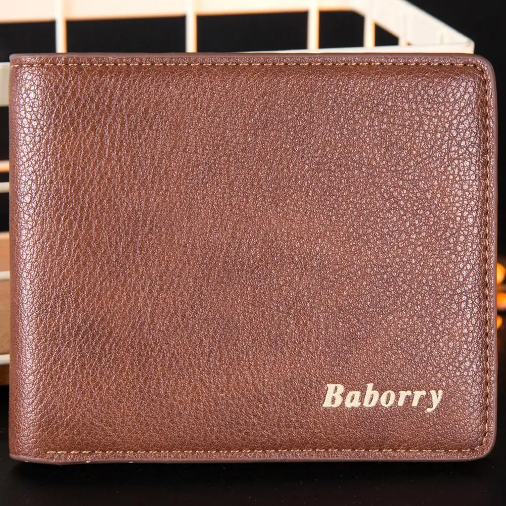 

Yfashion RFID Men Business PU Leather Short Wallet