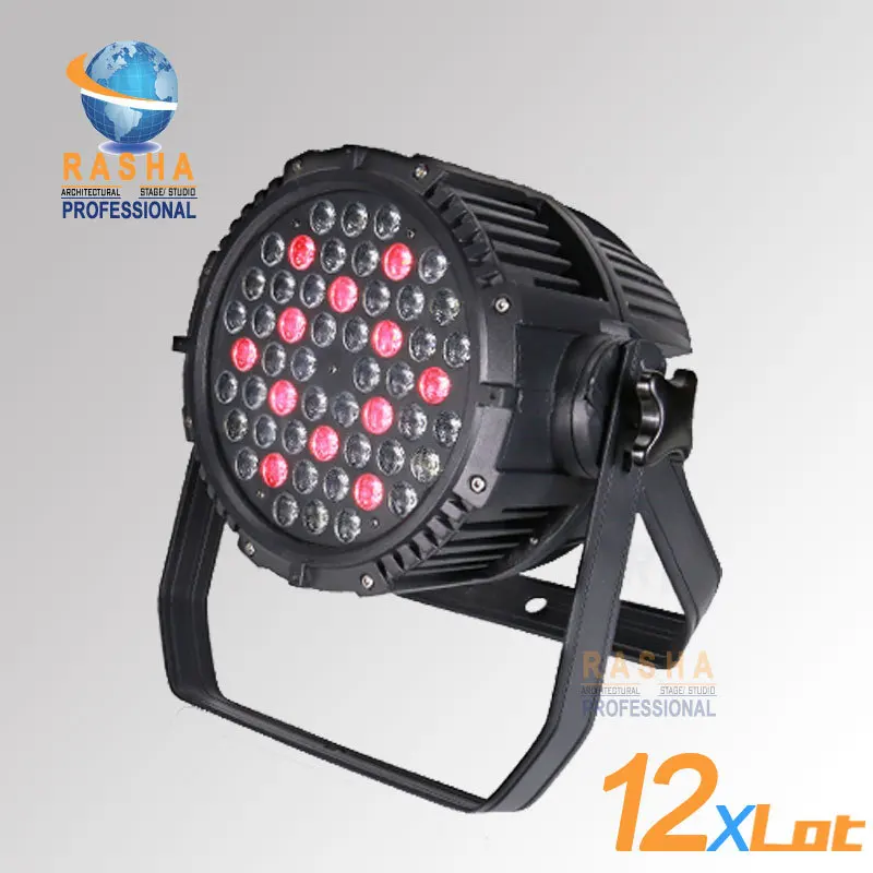 

12X Lot-Free Shipping CE Approved RGBW 54*3W LED Par Light,Stage Par64 Light Waterproof LED Par Light DMX LED Par Projector
