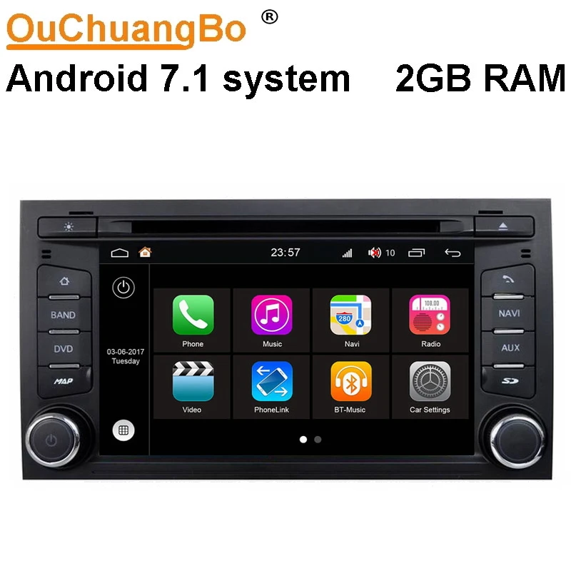 

Ouchuangbo android 7.1 2GB RAM car multimedia gps autoradio navi for Seat Leon 2014-2016 with mirror link BT S190 Platform