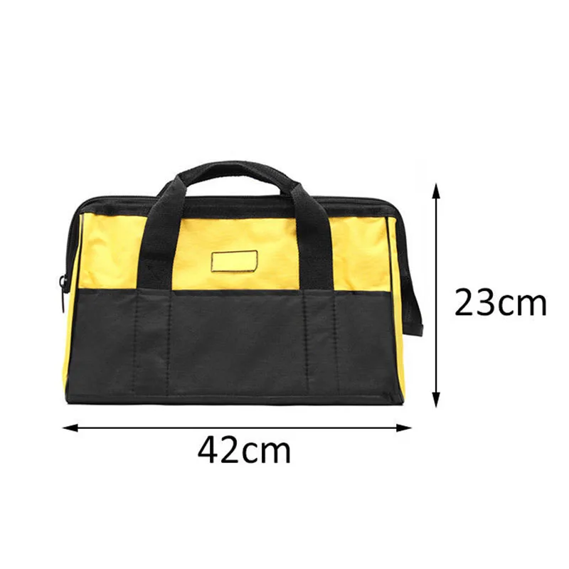 

S/M/L Canvas Yellow Black Bags Portable Heavy Duty Tool Bag Storage Hardware Case container for Electrician high Quality