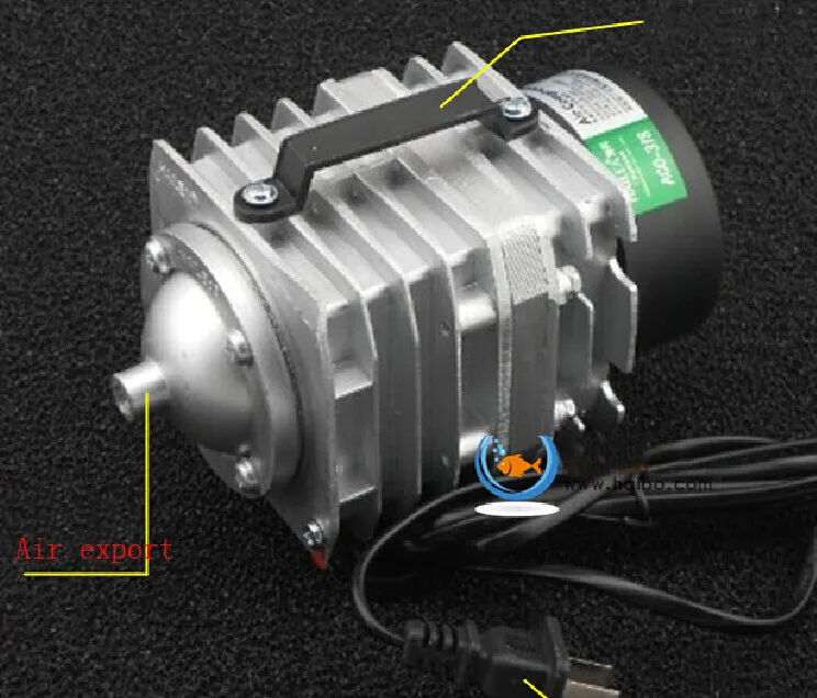 Hailea ACO-308 для аквариума электромагнитный воздушный компрессор насос 55Л/мин 220 В 30 Вт 0,025 МПа мин