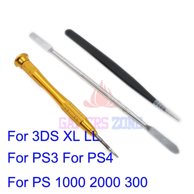 Cheap For PS4 PS 3 4 PSP 1000 2000 3000 Philips Screwdriver Tweezer Spudger Pry tool Tool For 3DS XL Wii Teardown Repair Tool