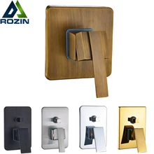 Твердый латунный смеситель для душа, регулирующий клапан, кран, картридж, скрытый душевой вентиль кранов, душевой клапан управления