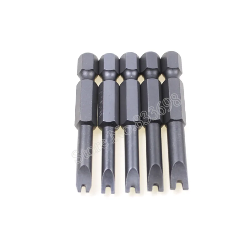 

5PCS 1/4 Inch Hex Magnetic U Shaped Screwdriver Bits Tools 50mm Length U4 U5 U6 U7 U8