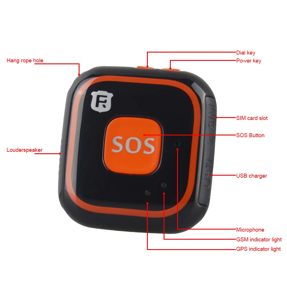 Gps трекер RF-V28 для детей gps отслеживание SOS Кнопка подвеска Мини Персональный gps трекер детский локатор с Google карта трек