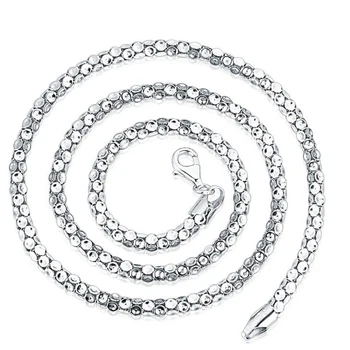 

New Arrival Pure 925 Silver Necklace Chain Men's 4MM Necklace Chain