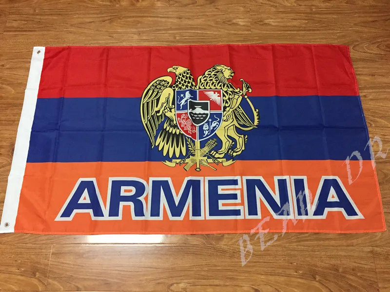 

Free shipping 3ft x 5ft Hanging Flag Polyester Armenia National Flag Banner Outdoor Indoor 150x90cm