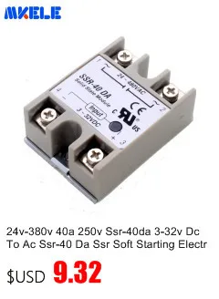 Ssr-25da постоянного тока 25А 3-32 В до 24-380 В трансформатор напряжения переменного тока Мягкий пусковой электромагнитный контактный релейный модуль твердотельное реле