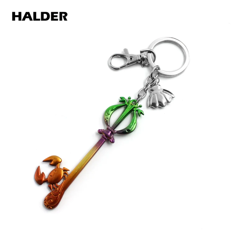 Halder японской игры Kingdom ключ от сердца Keyblade оружие Новинка Подвеска из металлического сплава аксессуары для ключей брелок кольцо для ключей