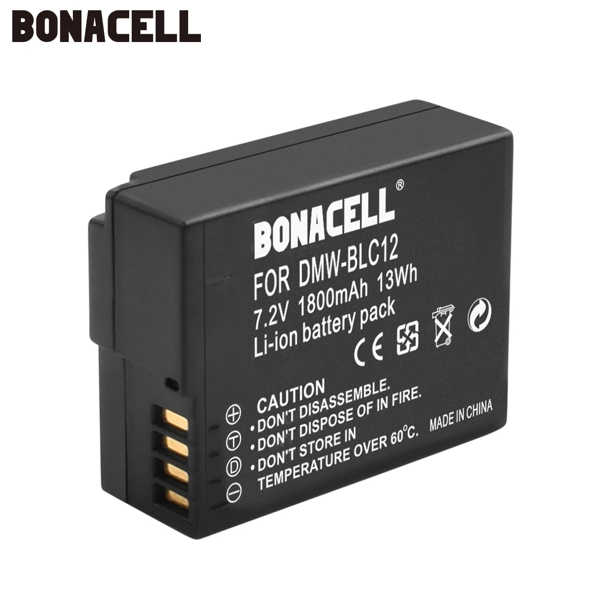 Bonacell 1800mAh DMW-BLC12 DMW BLC12 аккумуляторная батарея для Panasonic Lumix G6 G5 G7 FZ1000 L50 - Цвет: 1 Pack Battery