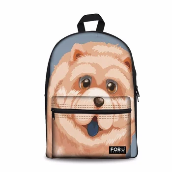 

Customized School Bag Backpack Schoolbag Cute Chow Printing Children Backpacks Kids Bag for Girls School Satchel Book Bag 2019