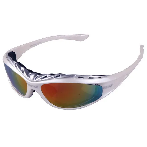 Рейз RZ103-ARG мотоциклетные велосипедные очки езда Бег Спорт на открытом воздухе УФ защитные очки-серебристо-белый RZ103