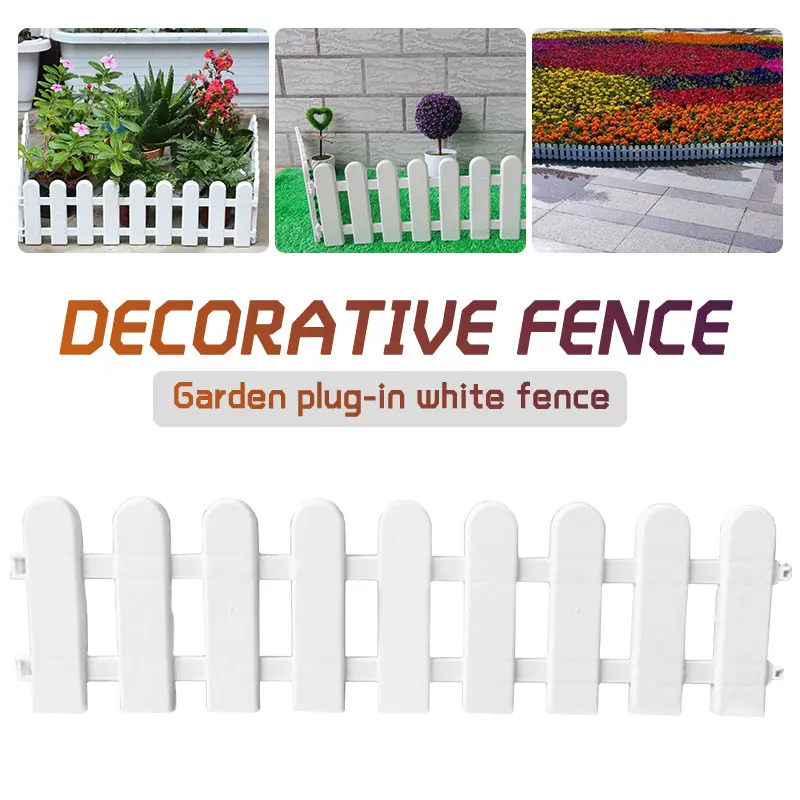 

Plastic Fence Christmas Tree Fence 50*13cm White 1 Pcs Flower Pots Enclosure Party Accessories Gardening Plastic Hotel 50*13cm