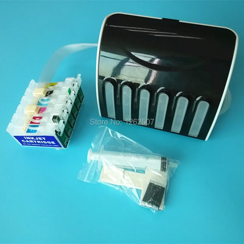 T0791-T0796 79 엡손 스타일러스 포토 1400 1500W P50 Artisan 1430 PX650 660 660 700W 710W 720용 Ciss 연속 잉크 공급 시스템