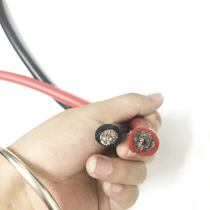Оригинальные 2 AWG силиконовые кабели красный черный мягкий луженый медный провод 2AWG-60-200 градусов высокая температура высокое напряжение AWG провод