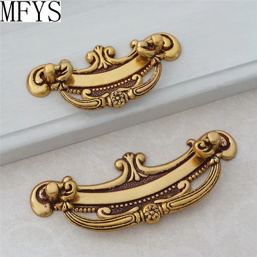 2 5 3 75 Vintage Style Dresser Pulls Drawer Handles Knobs Gold