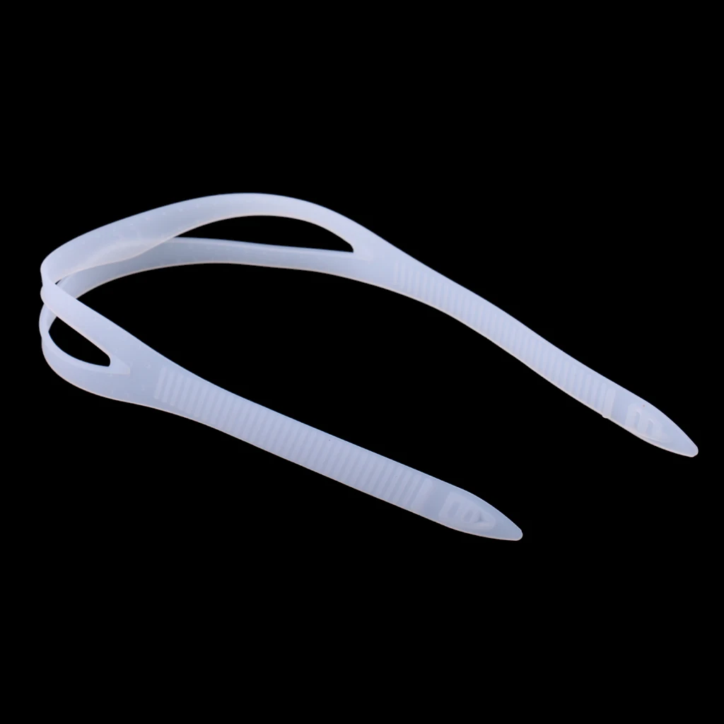 Силиконовый ремешок Защитная головная повязка универсальные аксессуары для водных видов спорта очки для плавания мягкие прочные регулируемые - Цвет: White