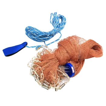 

TOP!-Outdoor Leisure Hand Throwing Fishing Net American Hand Throwing Net Fish Shrimp Net Fishing Net - 3 Meters In Diameter