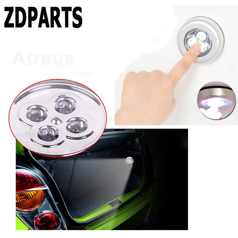 

ZDPARTS 1PC Car Warning Emergency Touch Reading Light 4 LED For Mercedes Benz W203 W204 211 AMG Smart Starline A93 Citroen C4 C5