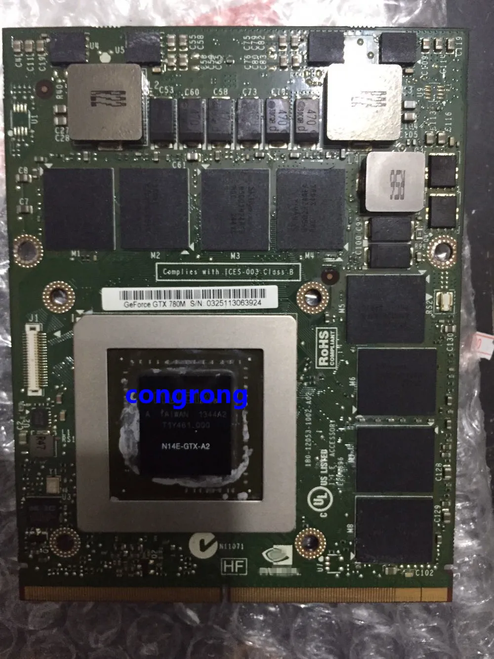 

GTX 780M GTX780M 4G N14E-GTX-A2 Graphic Video Card For Dell Alienware 18 M17X R5 M18X R2 R3 R4 DDR5 GPU Replacement