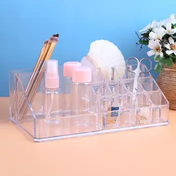 

Portable Acrylic Makeup Organizer Storage Box Cosmetics Holder Case Makeup Brushes Lipstick Holder Stand Rack Cosmetic Tools