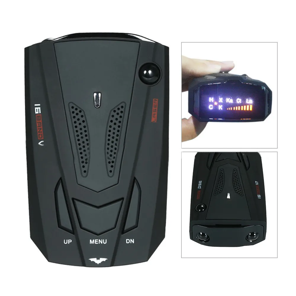 New high quality Car 16 Band V7 GPS Speed Police Safe Detector Voice Alert 360 Degree auto accessorie Accesorios de coche